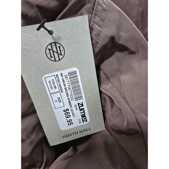 Ninth Hall Orion Brown Bomber Jacket Size Medium - Picture 11 of 11